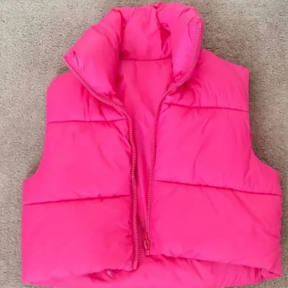 Vibrant Pink Puffer Vest
